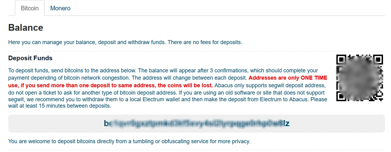 How to deposit funds Guide on Abacus Market Image - 2